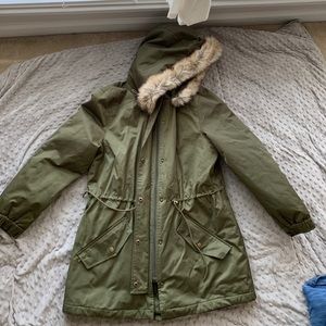 Olive Green Winter Coat